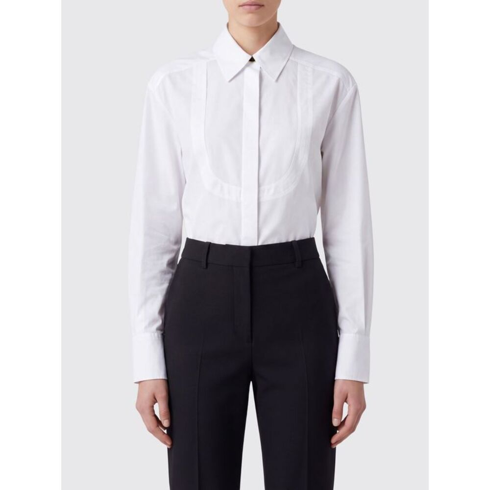 Sportmax Women Sportmax Cotton Corset-Style Shirt With A Concealed Buttoning